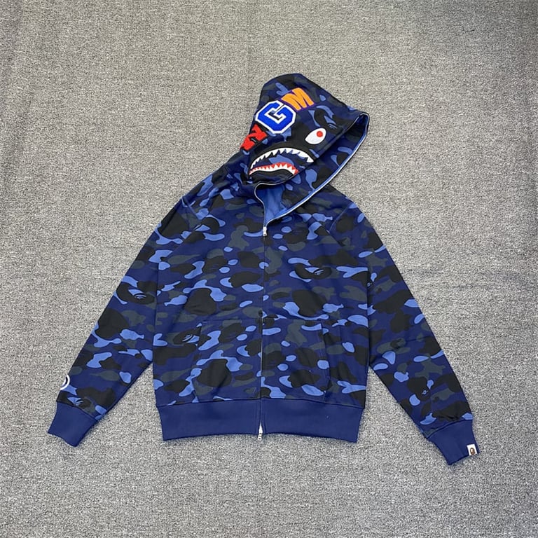 BAPE Shark Full Zip Camo Hoodie - 41
