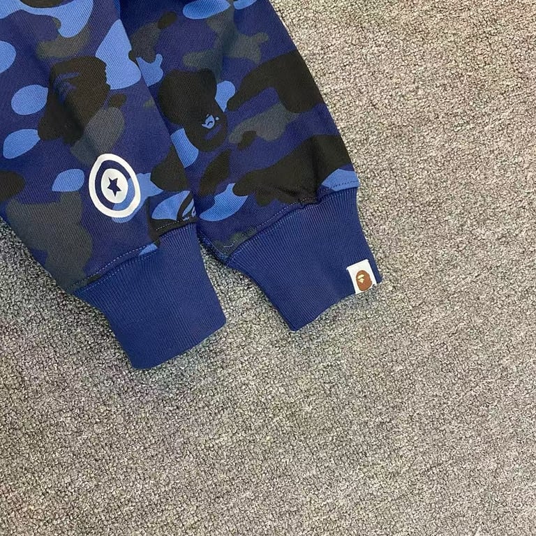 BAPE Shark Full Zip Camo Hoodie - 46