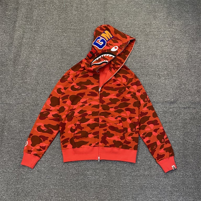 BAPE Shark Full Zip Camo Hoodie - 50
