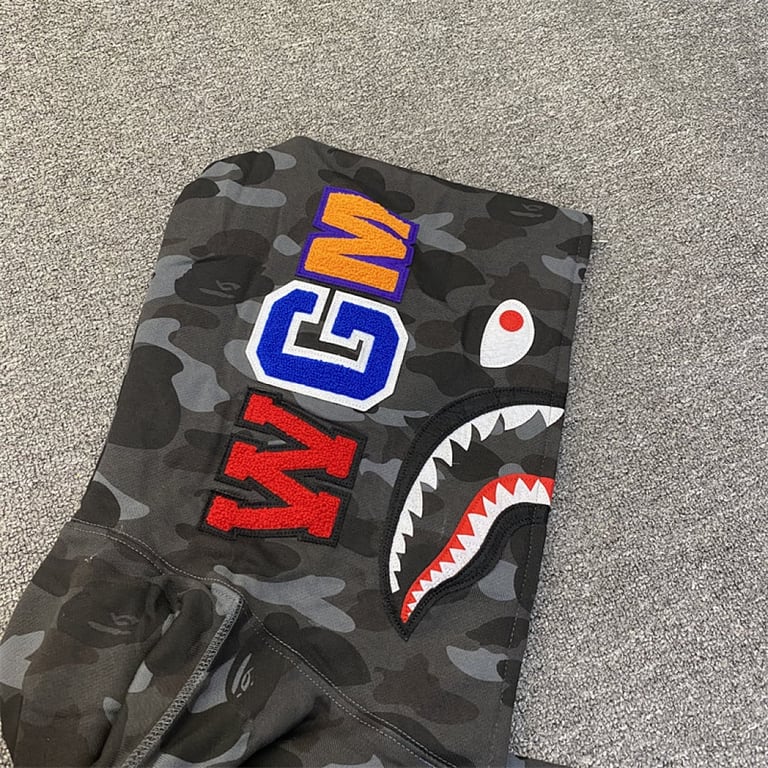 BAPE Shark Full Zip Camo Hoodie - 6