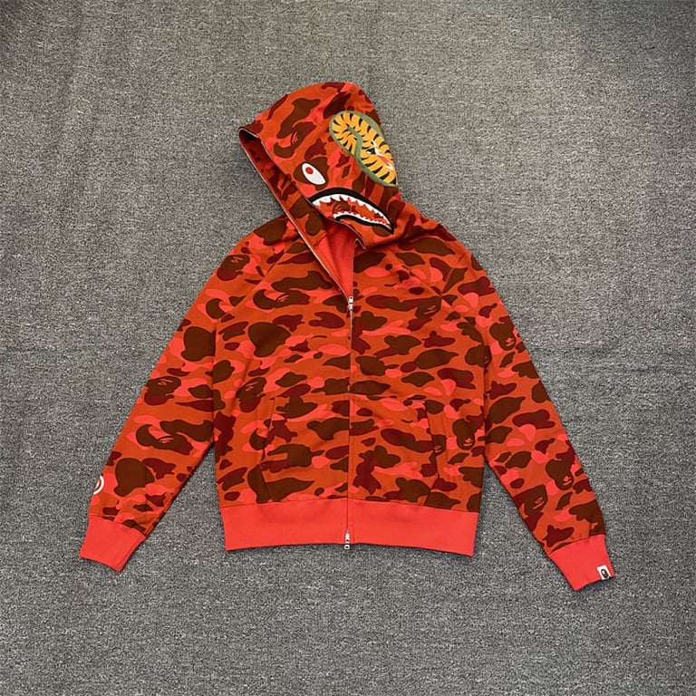 BAPE Shark Full Zip Camo Hoodie - 51