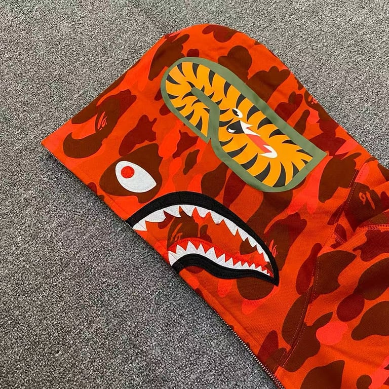BAPE Shark Full Zip Camo Hoodie - 52