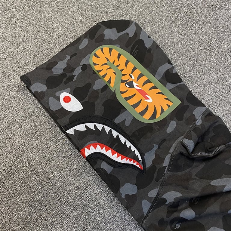 BAPE Shark Full Zip Camo Hoodie - 7