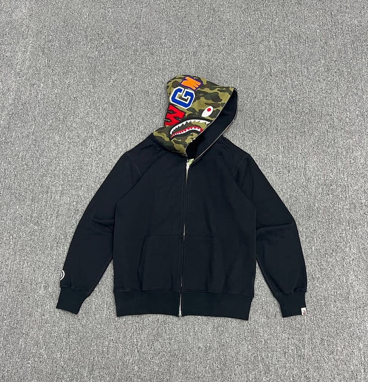 BAPE Shark Full Zip Hoodie Camo Detail - 15