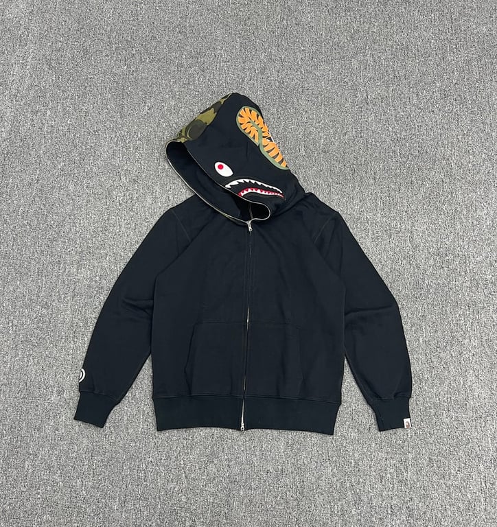 BAPE Shark Full Zip Hoodie Camo Detail - 16