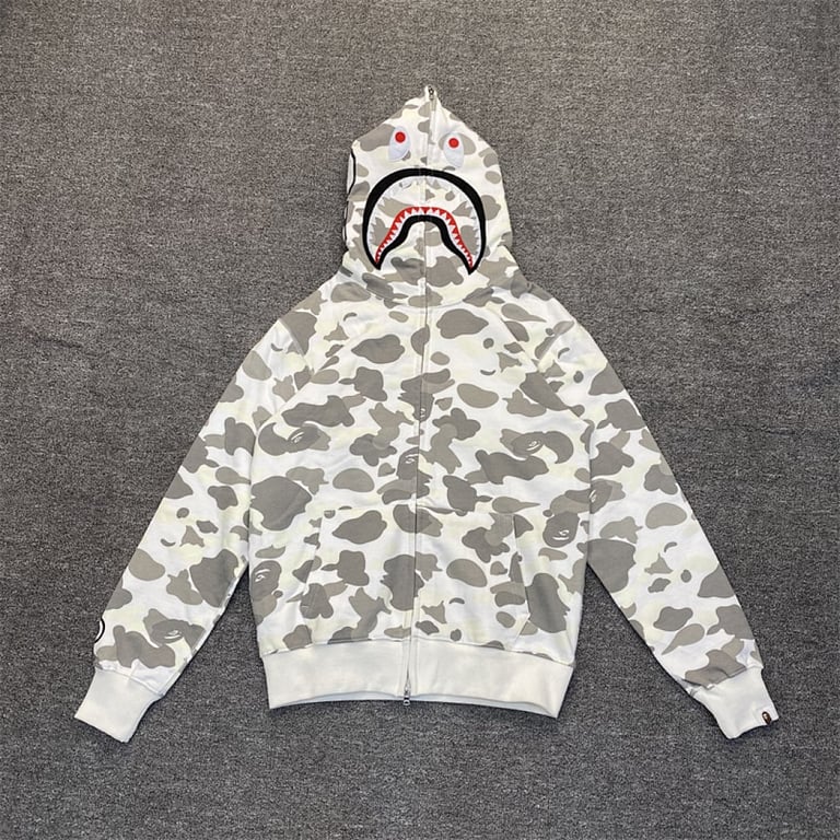 BAPE Shark Full Zip Camo Hoodie - 2
