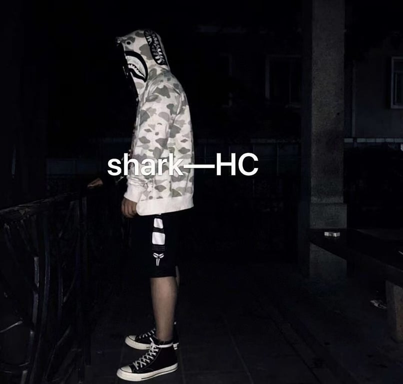 BAPE Shark Full Zip Camo Hoodie - 11