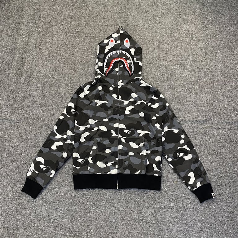 BAPE Shark Full Zip Camo Hoodie - 12