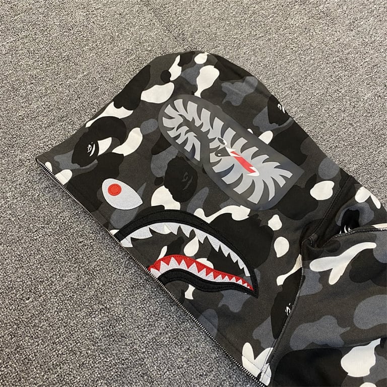 BAPE Shark Full Zip Camo Hoodie - 17