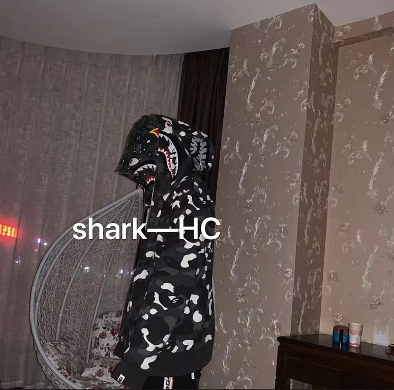 BAPE Shark Full Zip Camo Hoodie - 21