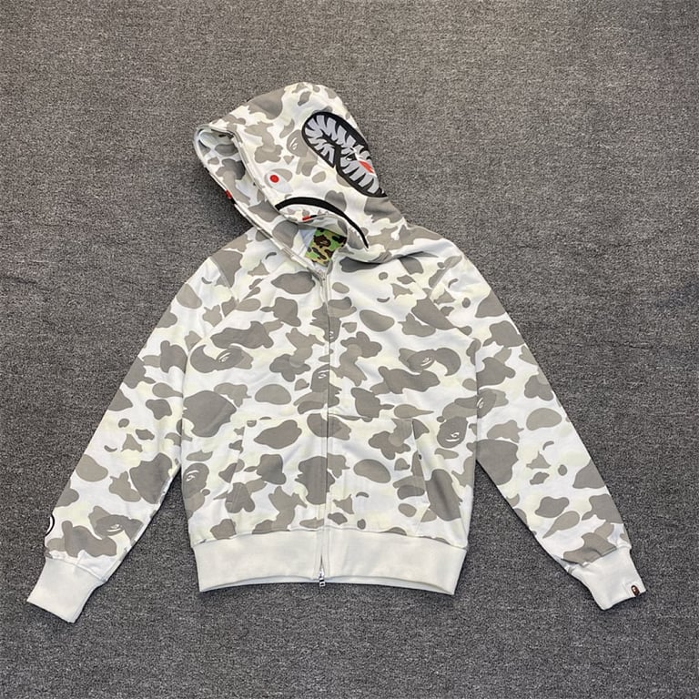 BAPE Shark Full Zip Camo Hoodie - 4