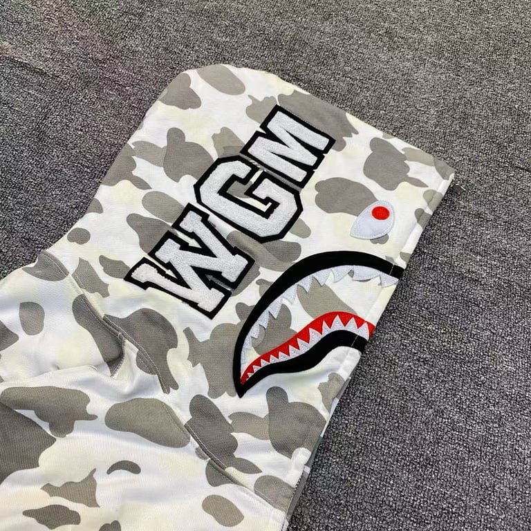 BAPE Shark Full Zip Camo Hoodie - 6