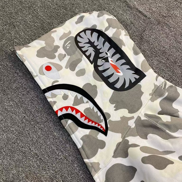 BAPE Shark Full Zip Camo Hoodie - 7
