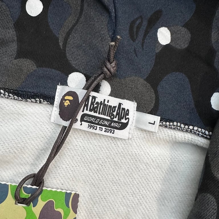 BAPE Shark Polka Dot Camo Full Zip Hoodie - 7