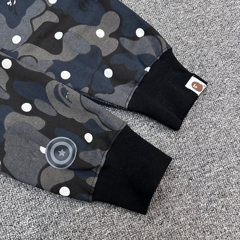 BAPE Shark Polka Dot Camo Full Zip Hoodie - 10