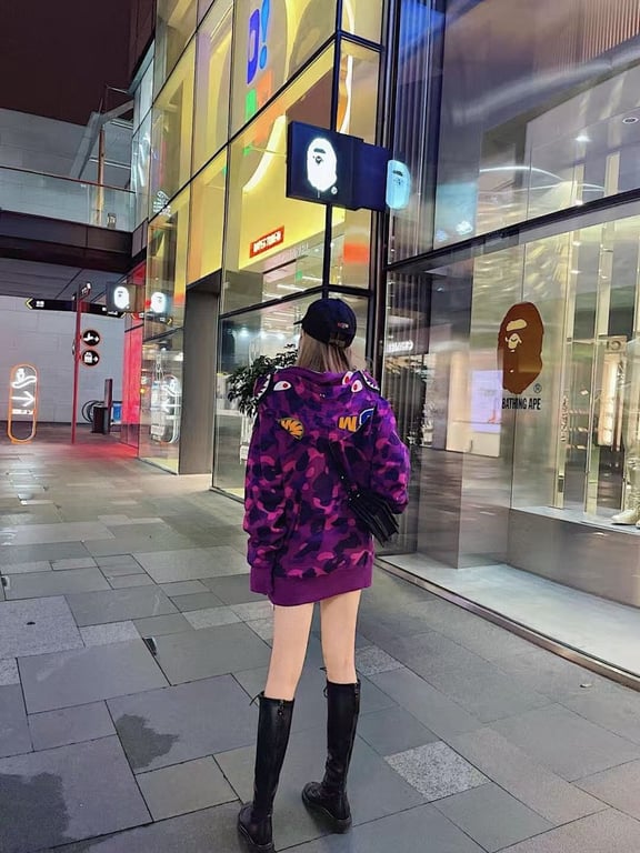 BAPE Double Hat Shark Full Zip Hoodie - 14