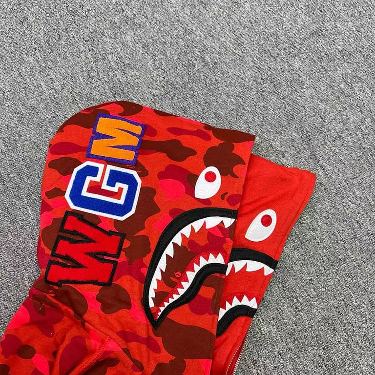 BAPE Double Hat Shark Full Zip Hoodie - 26