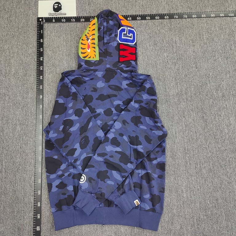 BAPE Double Hat Shark Full Zip Hoodie - 33