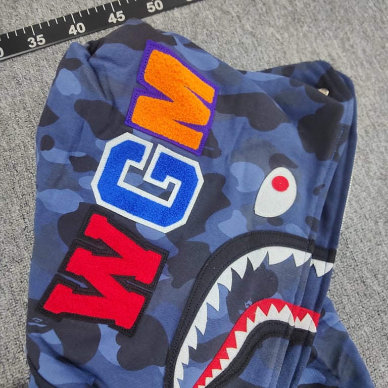BAPE Double Hat Shark Full Zip Hoodie - 35