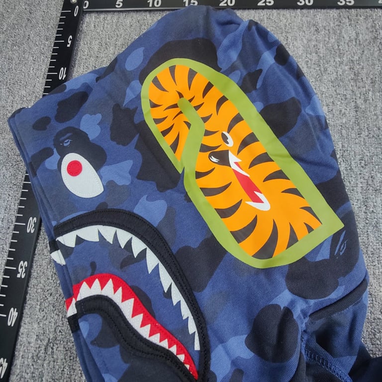 BAPE Double Hat Shark Full Zip Hoodie - 36