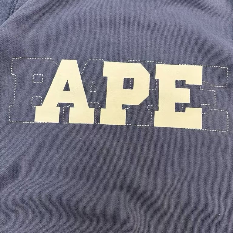 BAPE Pullover Hoodie with APE Graphic - 12