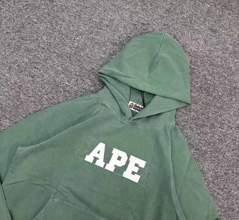 BAPE Pullover Hoodie with APE Graphic - 14