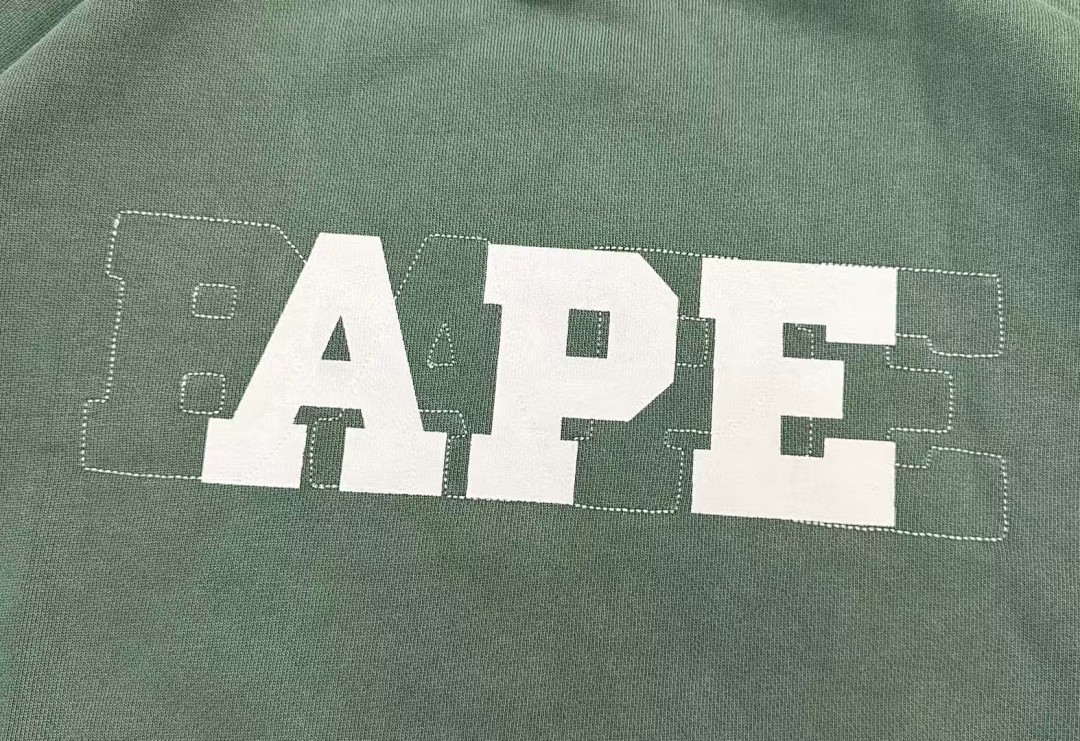 BAPE Pullover Hoodie with APE Graphic - 17