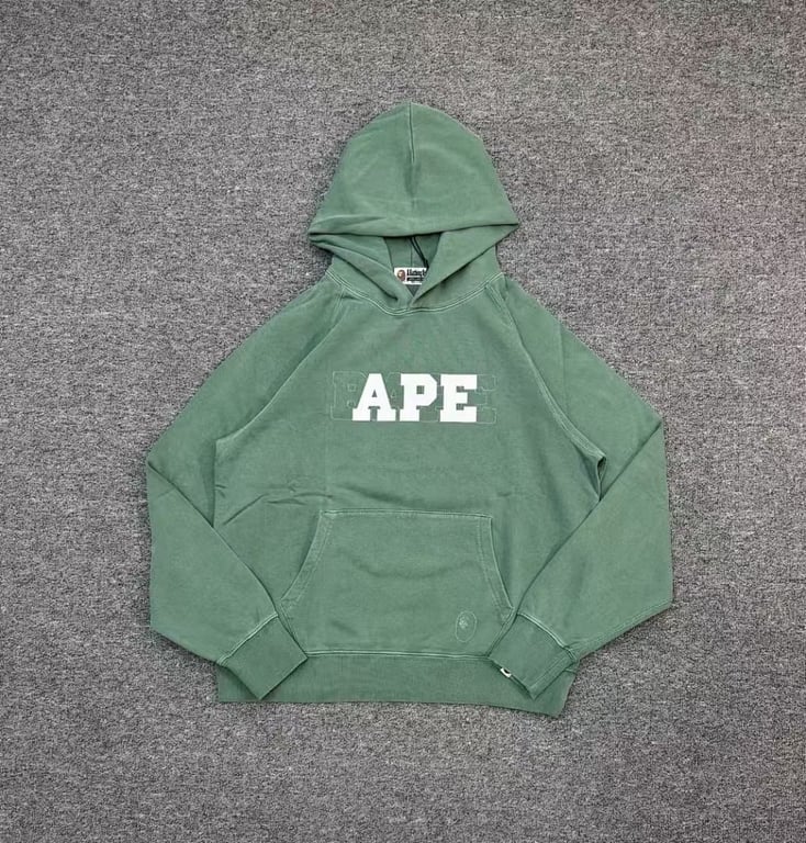 BAPE Pullover Hoodie with APE Graphic - 5