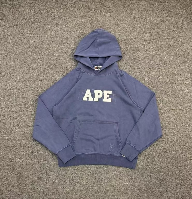 BAPE Pullover Hoodie with APE Graphic - 7