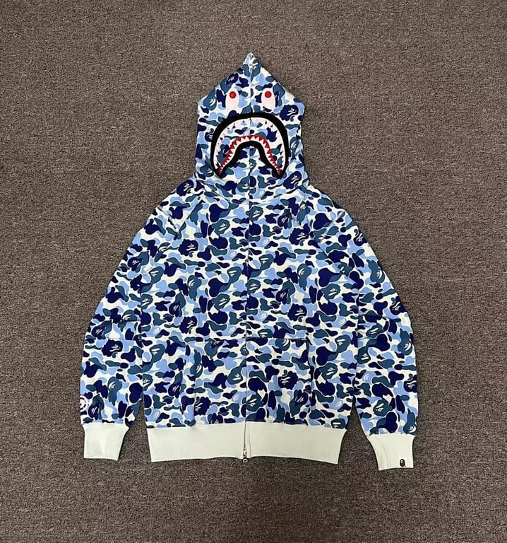 BAPE Shark Full Zip Camo Hoodie - 2