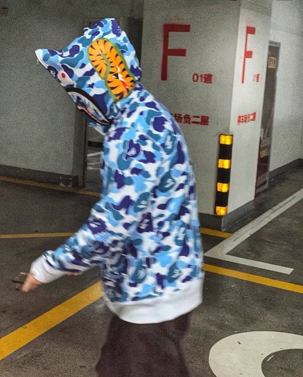 BAPE Shark Full Zip Camo Hoodie - 12