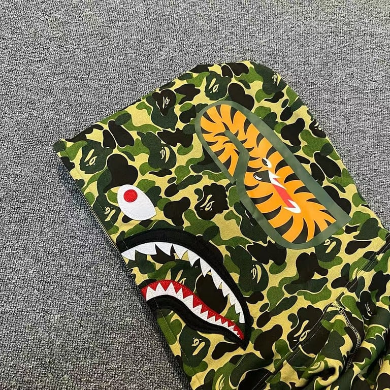 BAPE Shark Full Zip Camo Hoodie - 13
