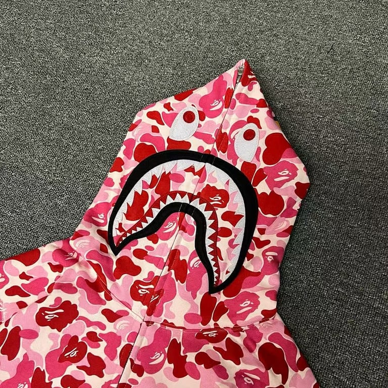BAPE Shark Full Zip Camo Hoodie - 19
