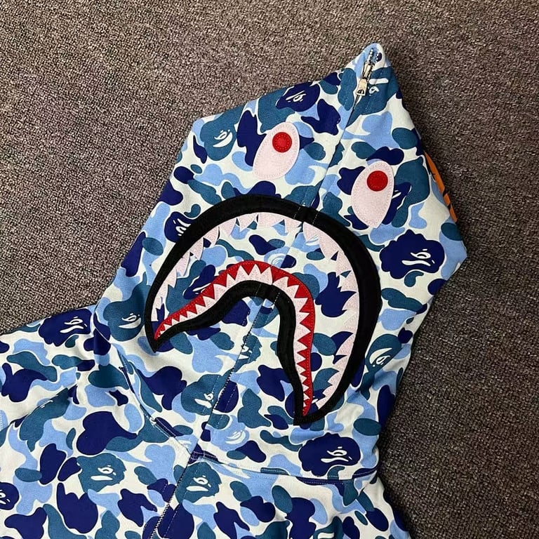 BAPE Shark Full Zip Camo Hoodie - 24