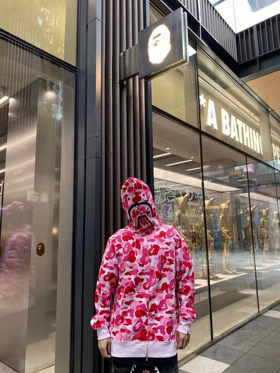 BAPE Shark Full Zip Camo Hoodie - 28