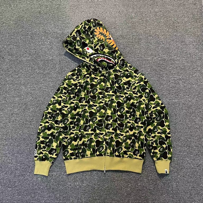 BAPE Shark Full Zip Camo Hoodie - 4