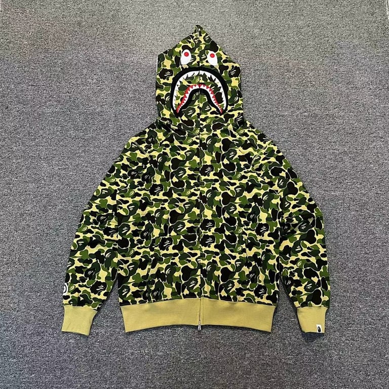 BAPE Shark Full Zip Camo Hoodie - 5
