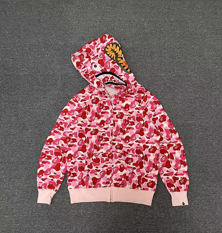 BAPE Shark Full Zip Camo Hoodie - 6