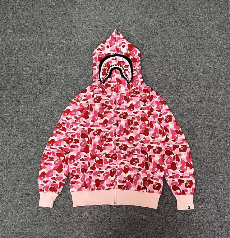 BAPE Shark Full Zip Camo Hoodie - 7