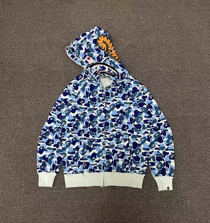BAPE Shark Full Zip Camo Hoodie - 9