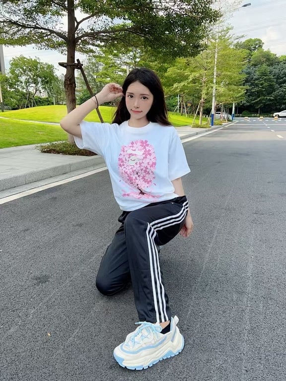 BAPE Sakura Ape Head Graphic Tee - 16