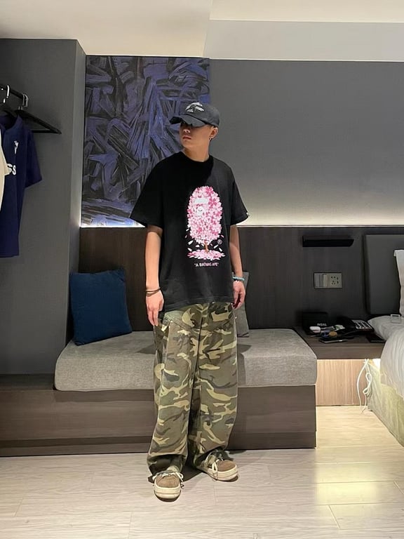 BAPE Sakura Ape Head Graphic Tee - 9