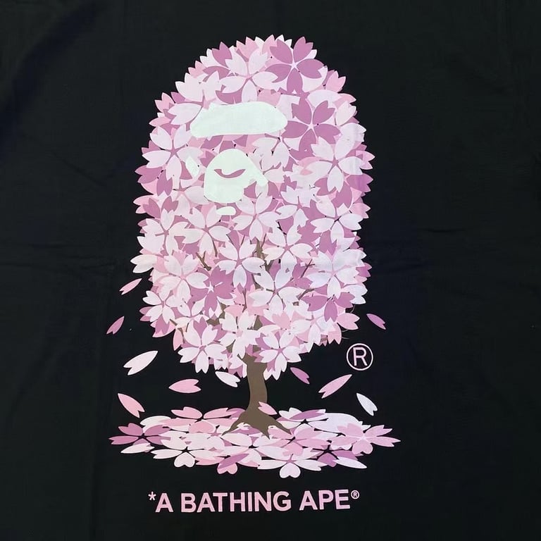 BAPE Sakura Ape Head Graphic Tee - 10