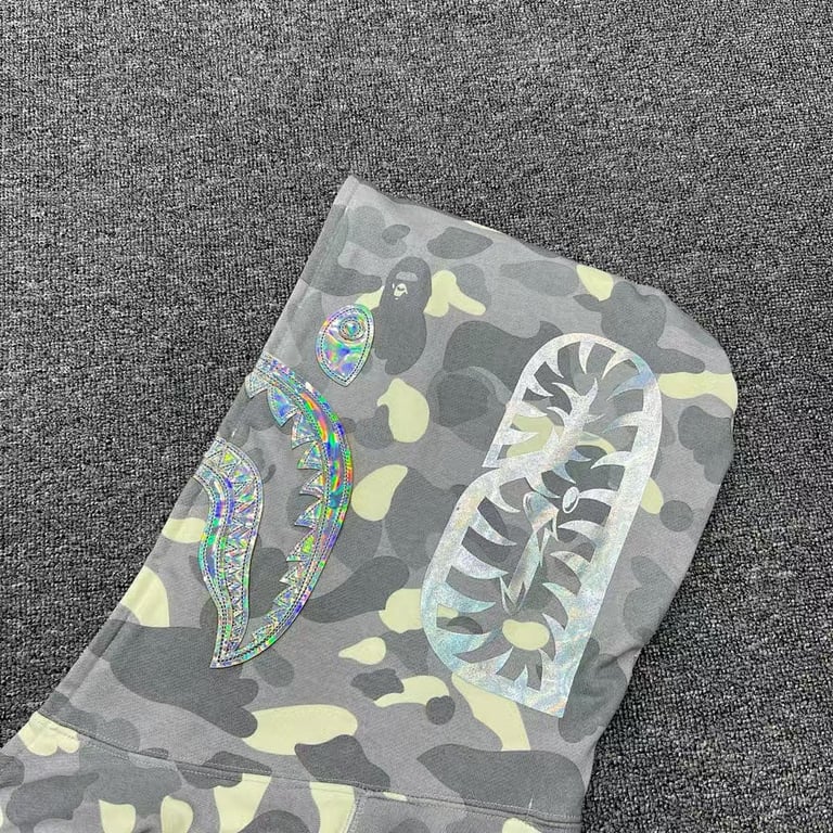 BAPE Shark Full Zip Camo Hoodie - 21