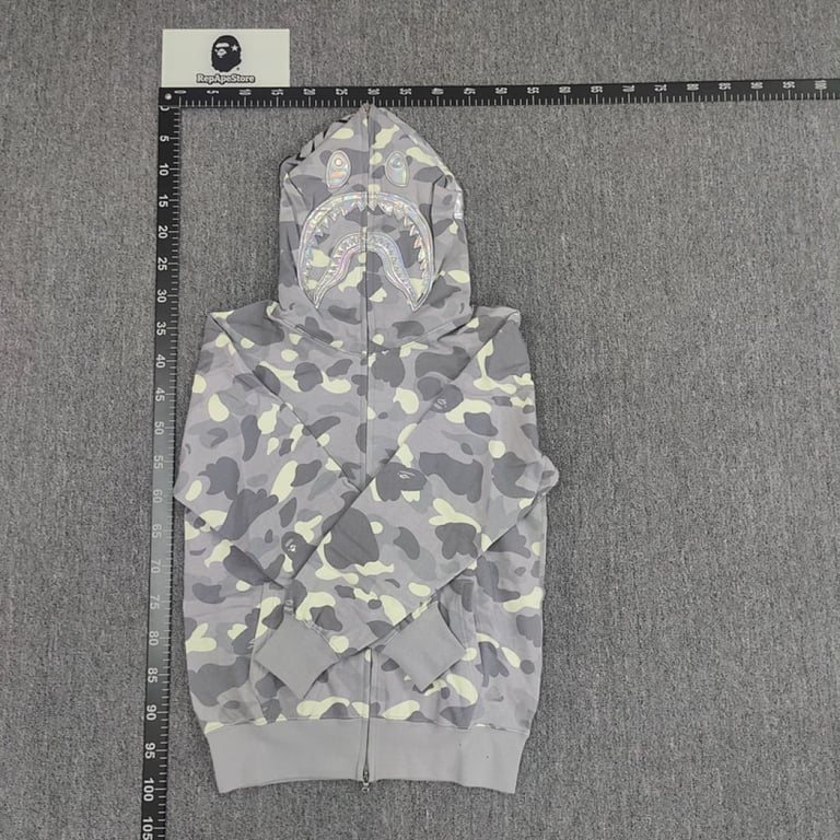 BAPE Shark Full Zip Camo Hoodie - 27