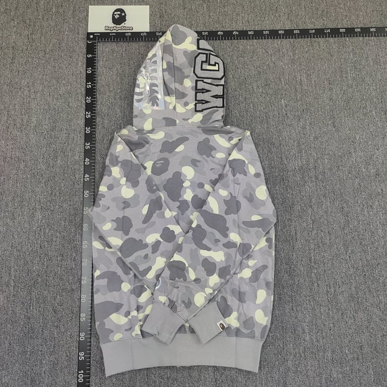 BAPE Shark Full Zip Camo Hoodie - 28