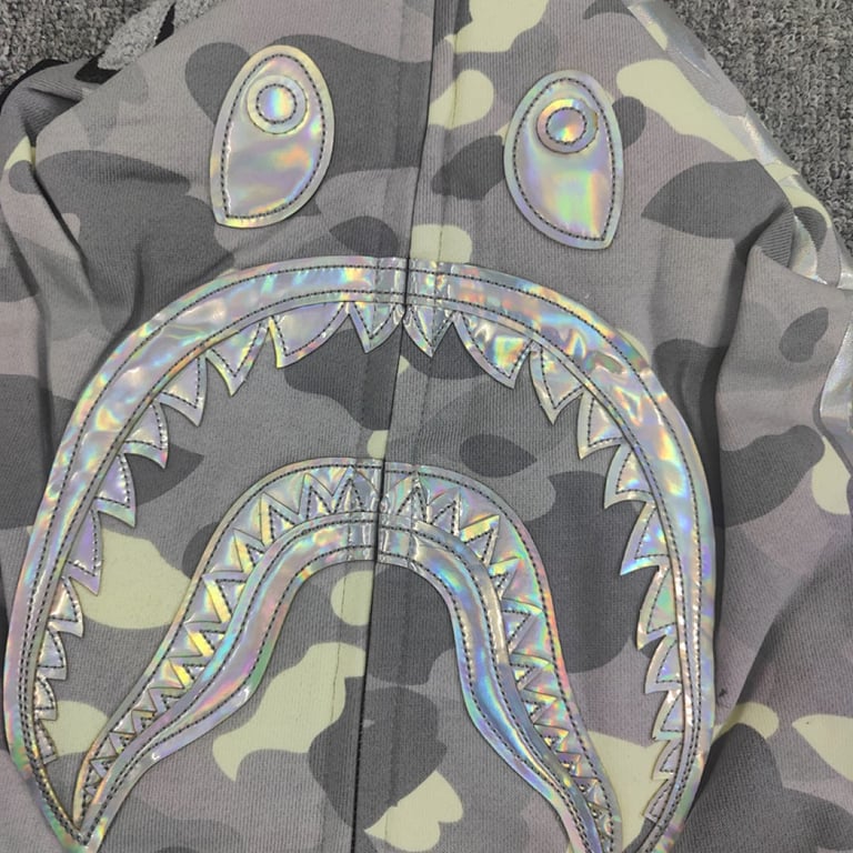 BAPE Shark Full Zip Camo Hoodie - 29