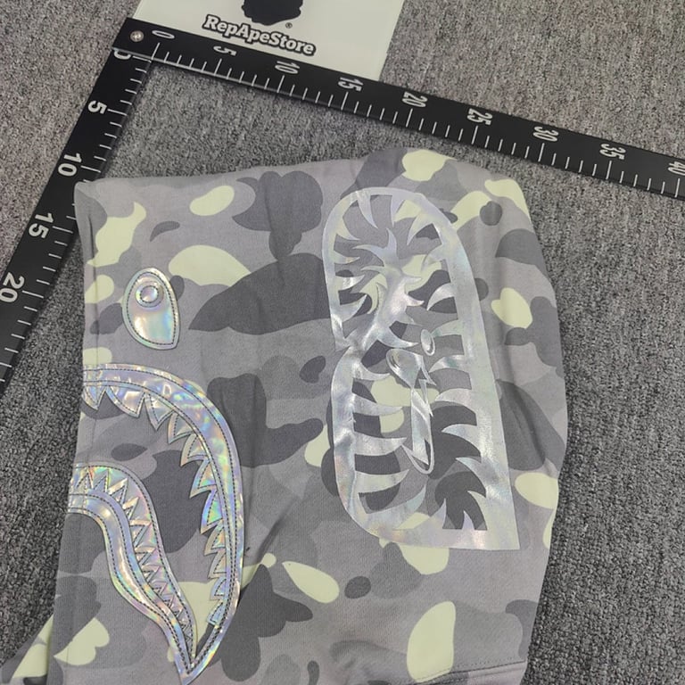 BAPE Shark Full Zip Camo Hoodie - 32