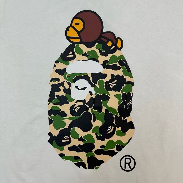 BAPE Baby Milo Ape Head Camo Tee - 19