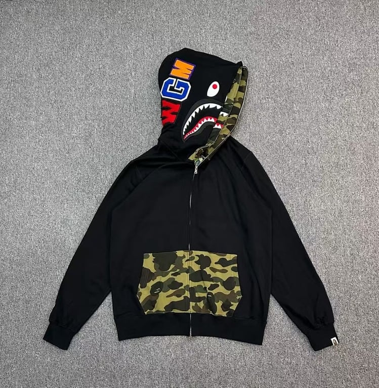 BAPE Double Shark Full Zip Hoodie - 12